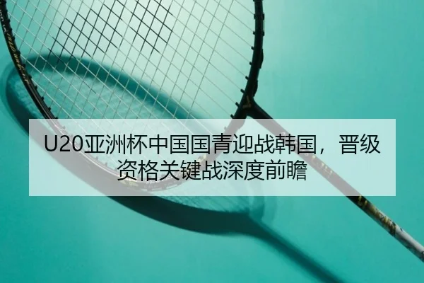 U20亚洲杯中国国青迎战韩国，晋级资格关键战深度前瞻