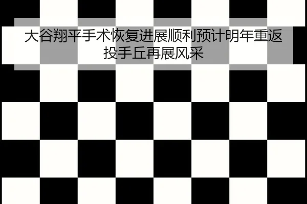 大谷翔平手术恢复进展顺利预计明年重返投手丘再展风采
